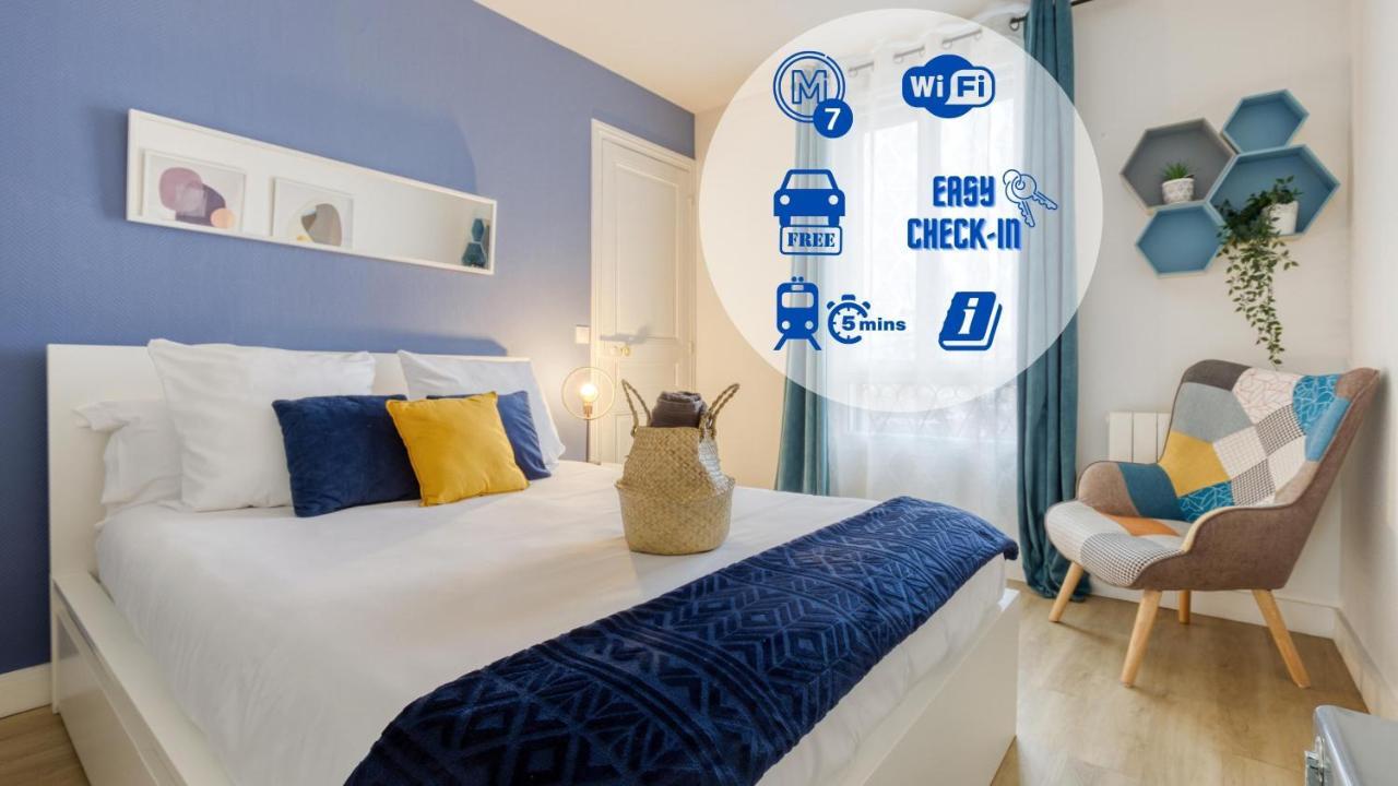 Bee Home Metro 7 + RER C + Easy Check-in + Parking Ivry-sur-Seine Esterno foto